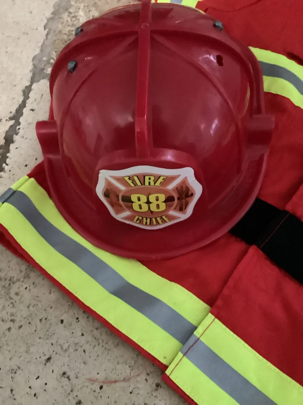 Melissa & Doug Fire Chief Firefighter Jacket DressUp Role Play Costume
